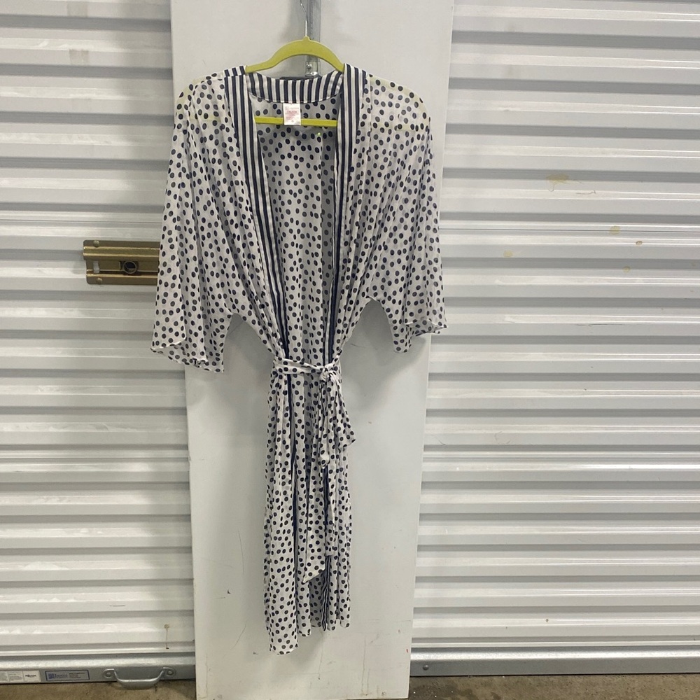 No Boundaries Black and White Polka Dot Kimono